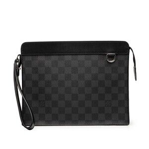 Pre-Loved Louis Vuitton Damier Graphite Standing Pouch